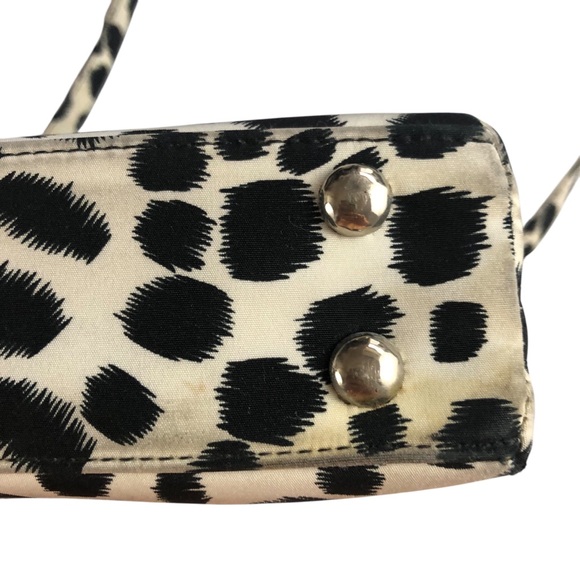 PURSE - Women's Black and White Dalmatian Print Water Resistant Bag - Picture 9 of 16